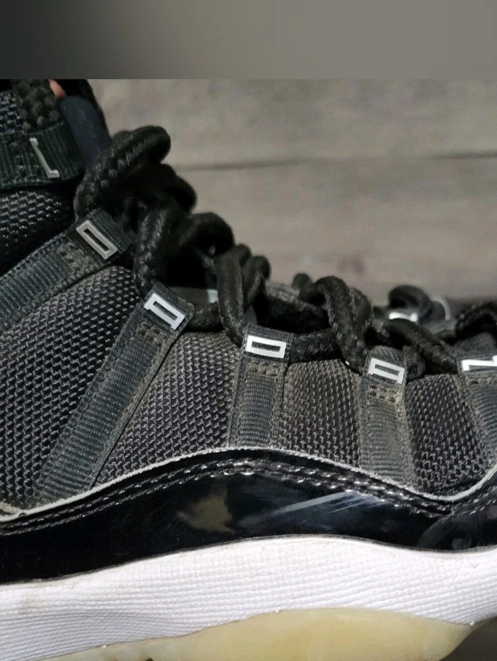 Jordan Kids Black and White High-Top Sneakers